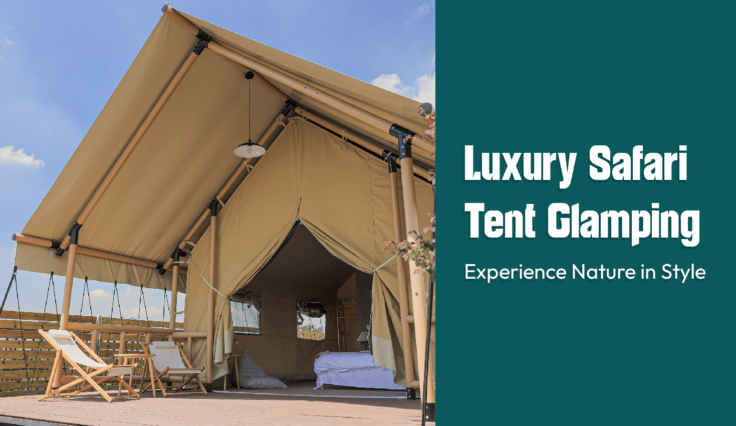 Luxury safari tent