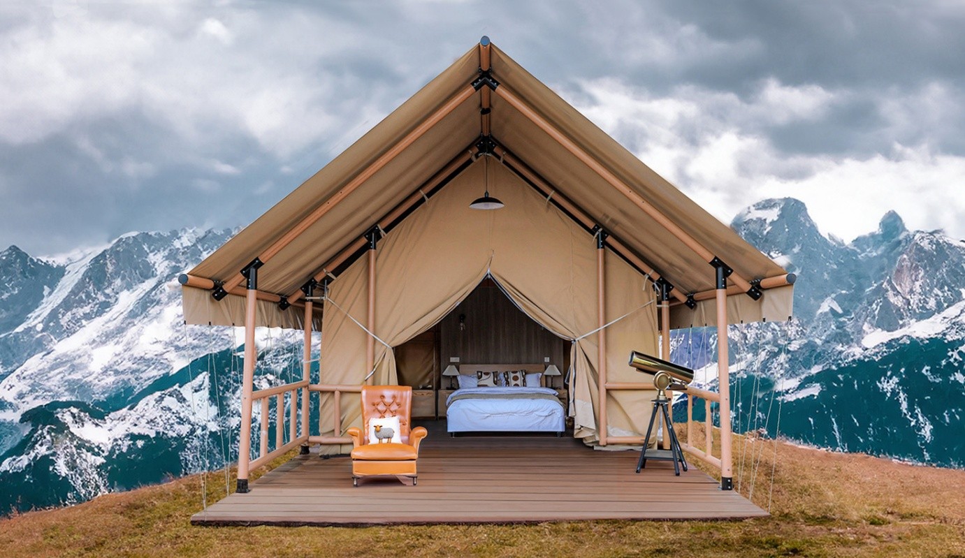 Canvas safari tents